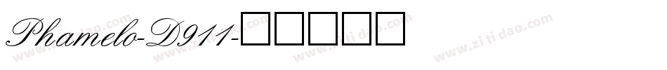 Phamelo-D911字体转换
