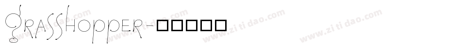 Grasshopper字体转换