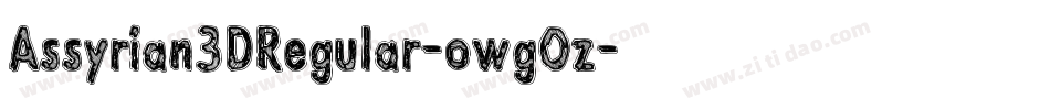 Assyrian3DRegular-owgOz字体转换