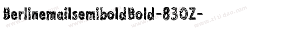 BerlinemailsemiboldBold-83OZ字体转换