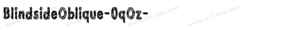 BlindsideOblique-0qOz字体转换