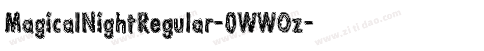 MagicalNightRegular-0WWOz字体转换