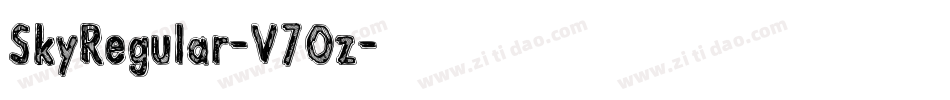 SkyRegular-V7Oz字体转换