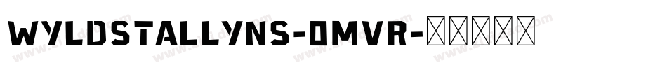 WyldStallyns-0Mvr字体转换