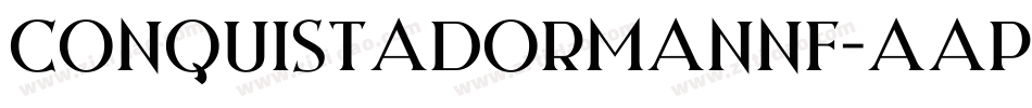 ConquistadormanNf-aAPE字体转换