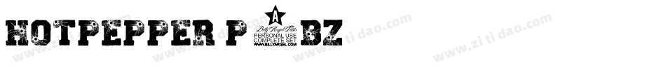Hotpepper-p2BZ字体转换