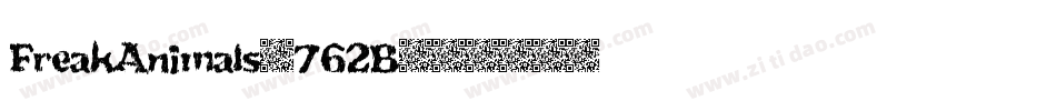 FreakAnimals-762B字体转换