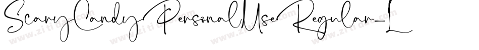 ScaryCandyPersonalUseRegular-L3Jny字体转换