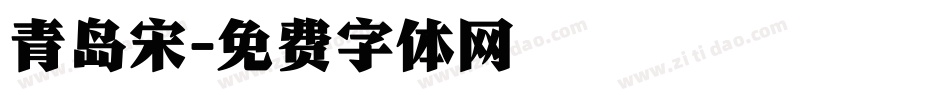 青岛宋字体转换