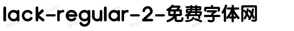 lack-regular-2字体转换