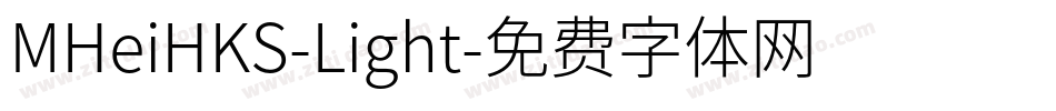 MHeiHKS-Light字体转换