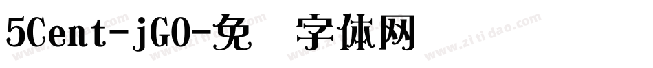 5Cent-jGO字体转换