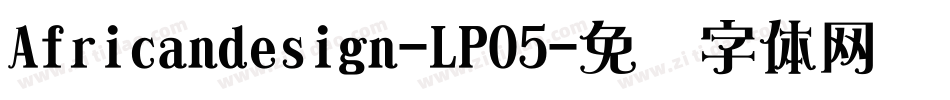 Africandesign-LPO5字体转换