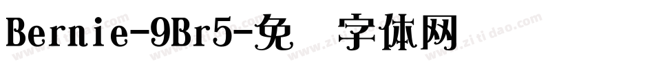 Bernie-9Br5字体转换