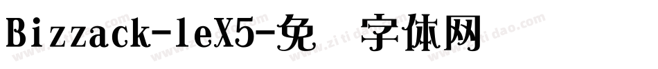 Bizzack-leX5字体转换