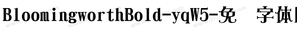 BloomingworthBold-yqW5字体转换