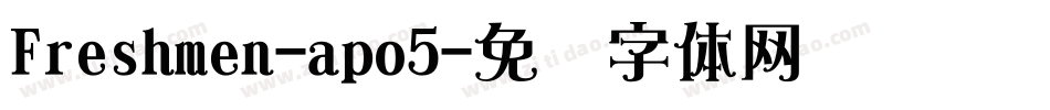 Freshmen-apo5字体转换
