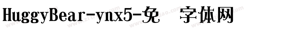 HuggyBear-ynx5字体转换