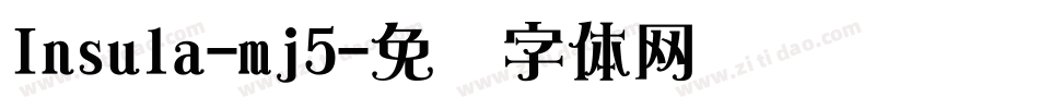 Insula-mj5字体转换
