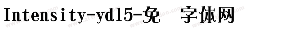 Intensity-ydl5字体转换