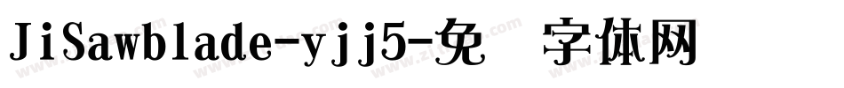 JiSawblade-yjj5字体转换