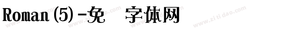 Roman(5)字体转换