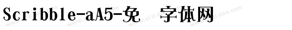 Scribble-aA5字体转换