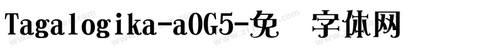 Tagalogika-aOG5字体转换