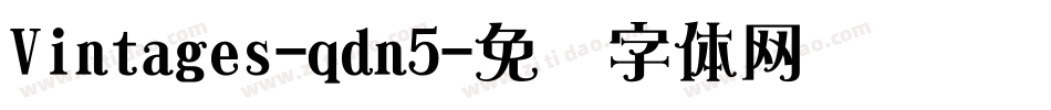 Vintages-qdn5字体转换