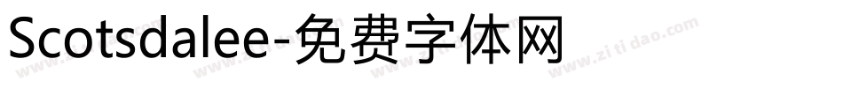 Scotsdalee字体转换