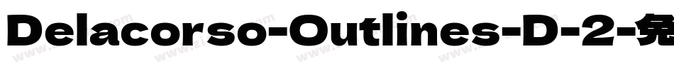 Delacorso-Outlines-D-2字体转换