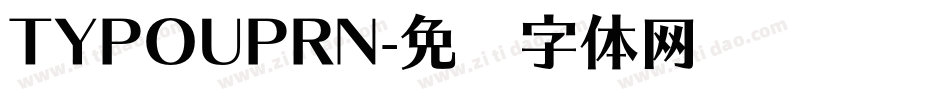 TYPOUPRN字体转换