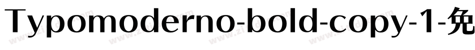 Typomoderno-bold-copy-1字体转换