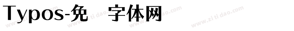 Typos字体转换