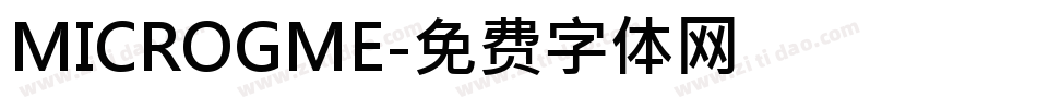 MICROGME字体转换