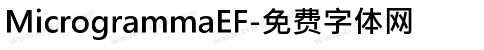 MicrogrammaEF字体转换