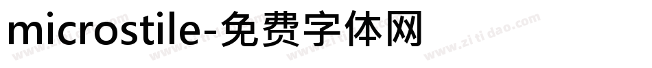 microstile字体转换