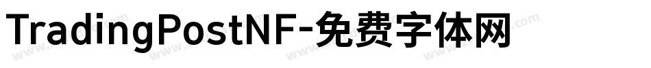 TradingPostNF字体转换