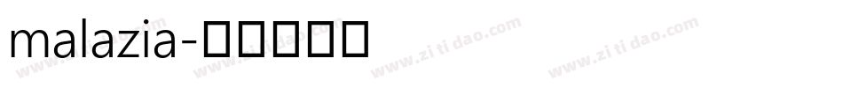 malazia字体转换