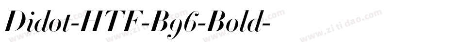 Didot-HTF-B96-Bold字体转换