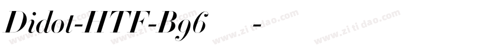 Didot-HTF-B96手机版字体转换