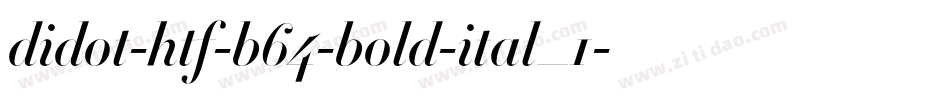 didot-htf-b64-bold-ital_1字体转换