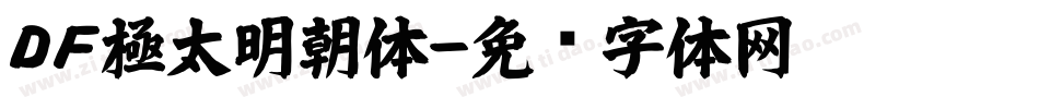 ＤＦ極太明朝体字体转换