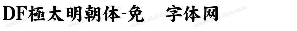 ＤＦ極太明朝体字体转换