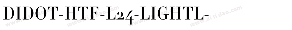 DIDOT-HTF-L24-LIGHTL字体转换