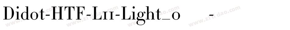 Didot-HTF-L11-Light_0手机版字体转换