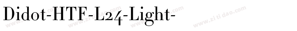 Didot-HTF-L24-Light字体转换