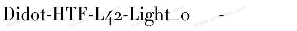 Didot-HTF-L42-Light_0手机版字体转换