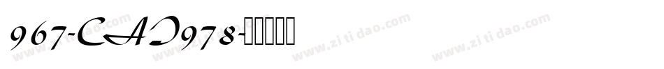 967-CAI978字体转换
