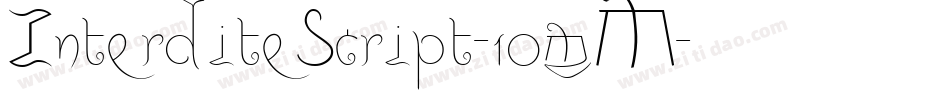 InterditeScript-10mM字体转换